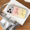 Gradient Bow Drip Glue Floral Case for iPhone 13/14/16 Pro Max/17PR (Female)