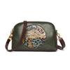 Borsa a Spalla Vintage Borsa per Madre di Mezza Età Donna Multistrato Grande Capacità Borsa a Tracolla Goffrata