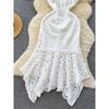 Socialite Style Women's Summer Lace Crocheted Sling Dress