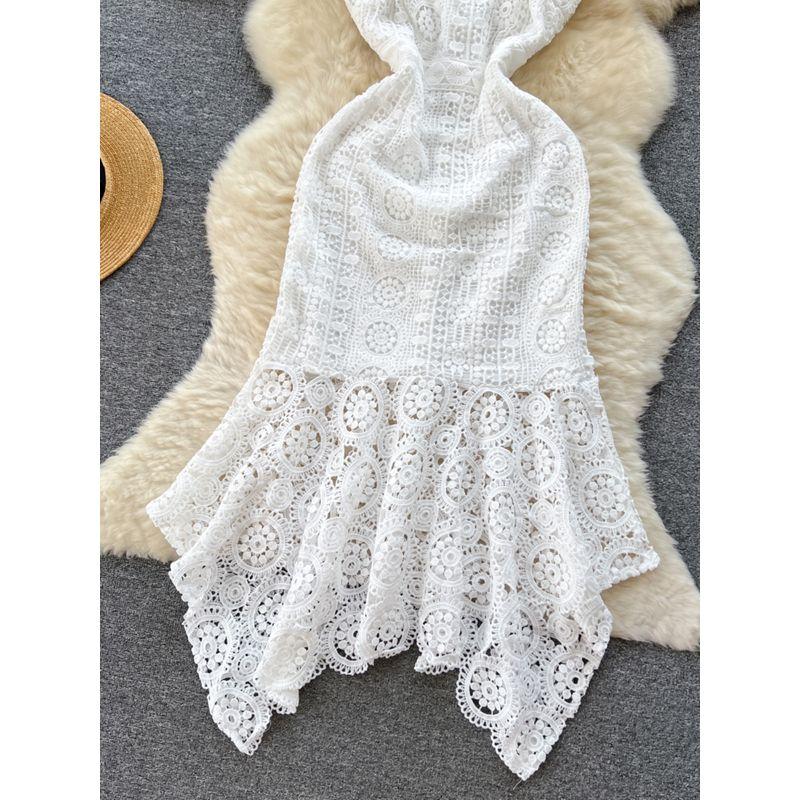 Socialite Style Women's Summer Lace Crocheted Sling Dress