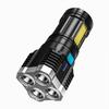 4/5/6LED High Power Led Flashlights Rechargeable Camping Spotlight With Side Light 3 Lighting Modes For Camping Adventure