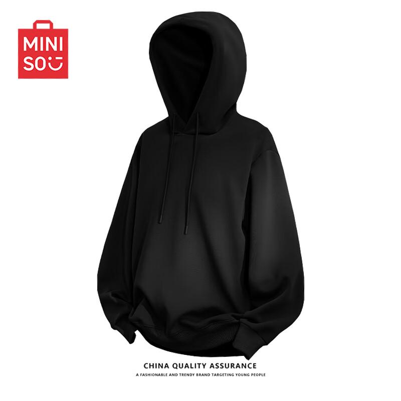 MINISO Men's Casual Loose Fit Hooded Sweatshirt