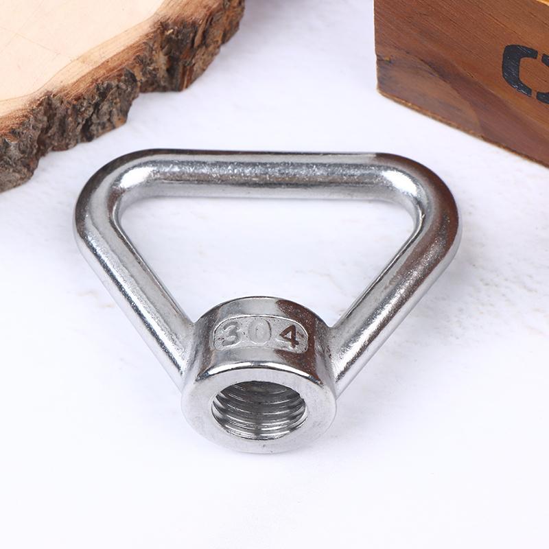 M8 M10 M12 M14 M16 M20 M24 304 Stainless Steel Triangle Lifting Eye Nut Trapezoid Thread Rings Fit For Handle Bolts