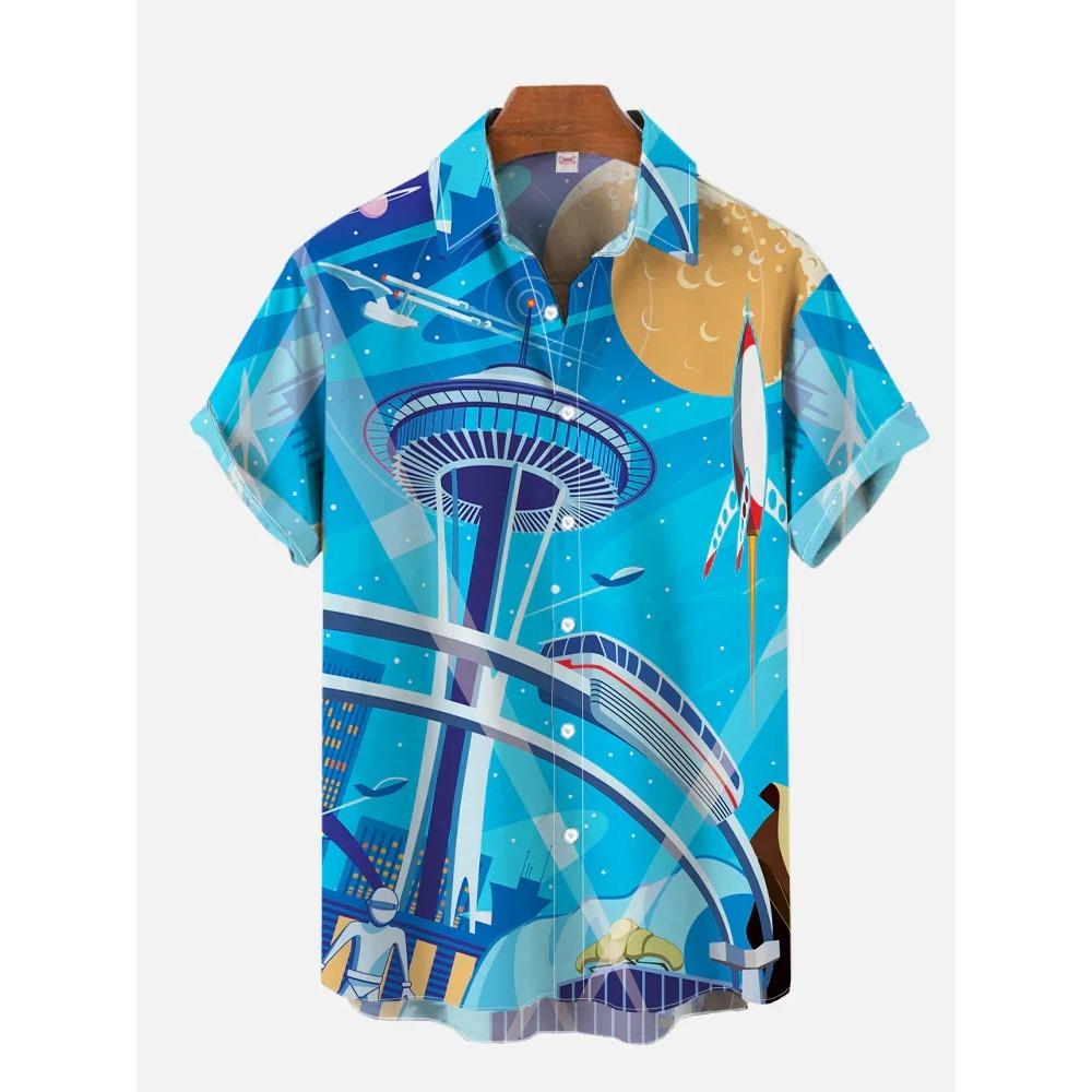 Hawaii Shirts Man New Stars-wars Shirts Men Women Clothes Tee Tops Boys Girls Tees Walker Printing Short Sleeve Shirt