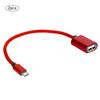Typ C OTG Datenkabel USB-Adapter OTG-Adapter Konverter Micro-USB-Kabel AUX-Audiokabel-Adapter für Android(rot )