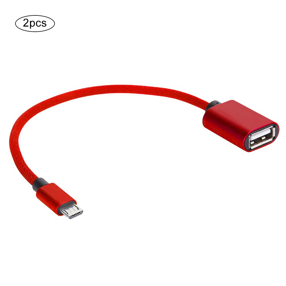Typ C OTG Datenkabel USB-Adapter OTG-Adapter Konverter Micro-USB-Kabel AUX-Audiokabel-Adapter für Android(rot )