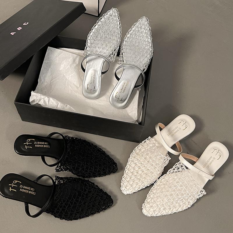 Móda Nový Styl Populární Letní Dámské Muly Pantofle Elegantní Nazouvací Pantofle Boty Pohodlná Dámská Obuv Zapatos Mujer