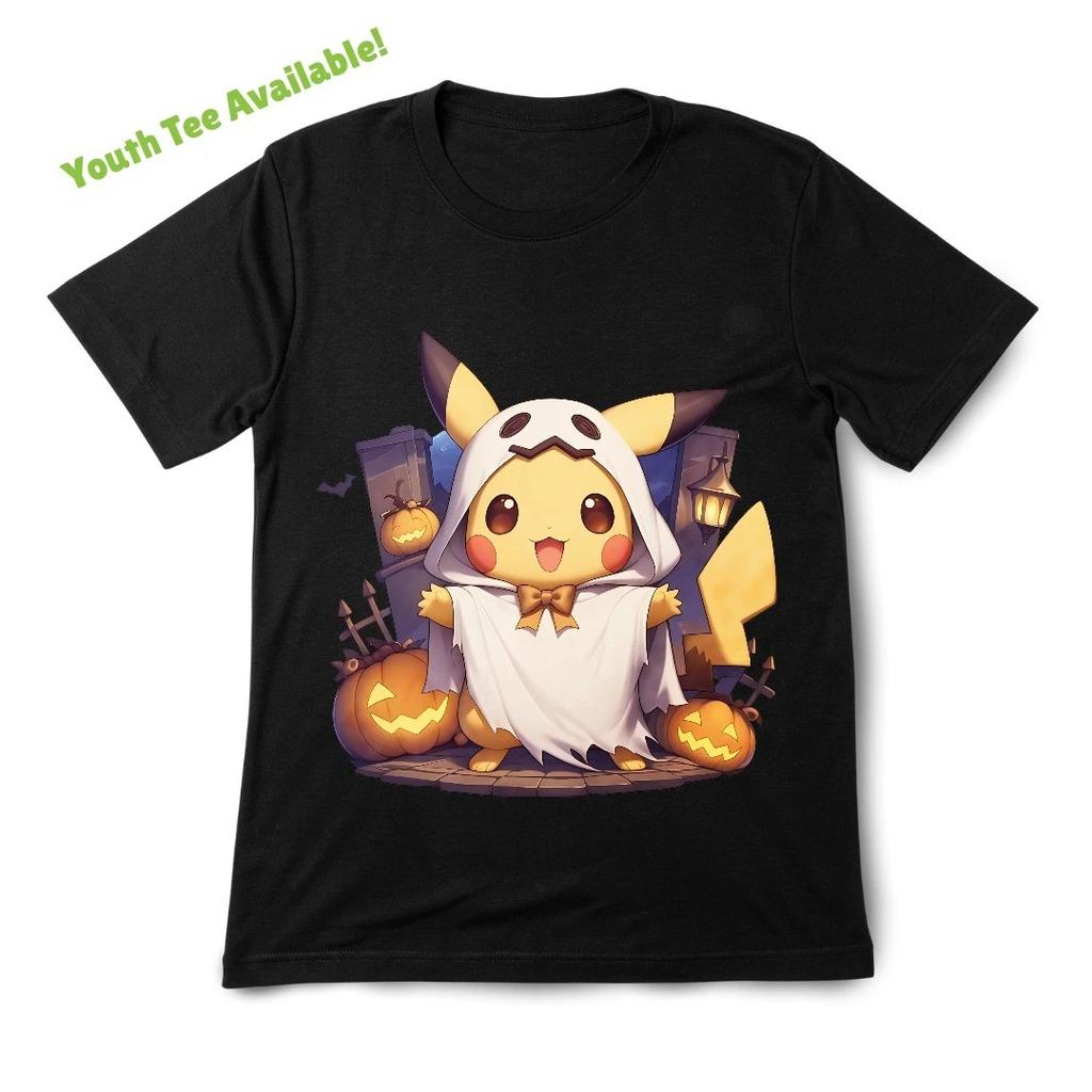 Kids'&Youth Pikachu Halloween Tee Print Casual Wear,cartoon Trendy Crew Neck Tee