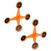 1/2/4Pcs Spinning Shoot Target 2/4MM Regular Thickened Rolling Shoot Practice Target Automatic Flip Quick Reset High Caliber Target