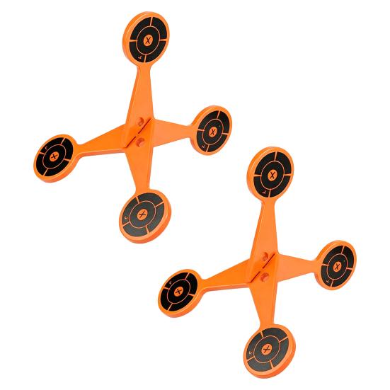 1/2/4Pcs Spinning Shoot Target 2/4MM Regular Thickened Rolling Shoot Practice Target Automatic Flip Quick Reset High Caliber Target