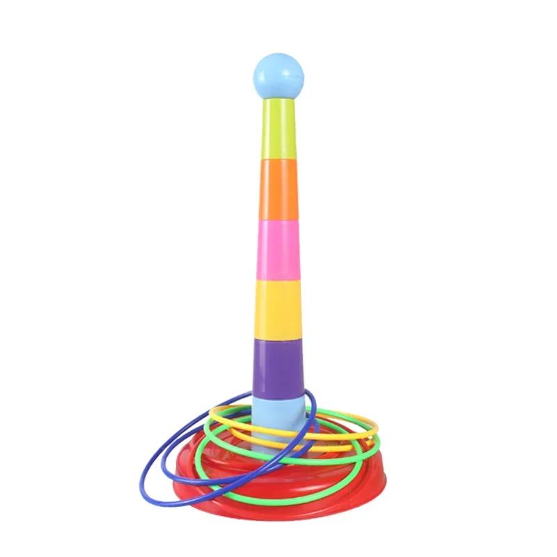 ילדים לזרוק מעגל משחק פרול מוערמים צעצועים כיף מקורה חיצונית הורה-ילד שכבות מעגל אינטראקטיביות מתנת חינוך מוקדם