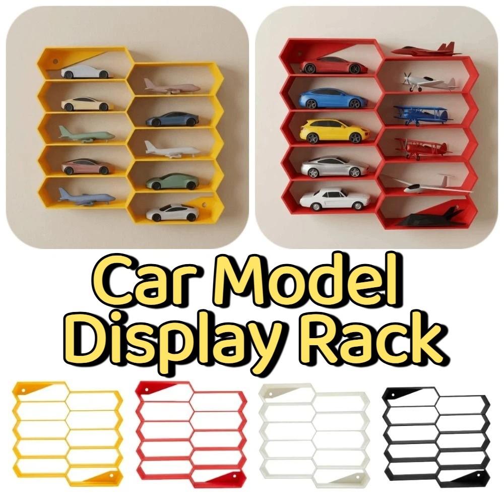 3D Printing Car Model Display Rack 10 Grids Wall-mounted Car Model Protective Case Compact Creative Cars Model Storage Box
