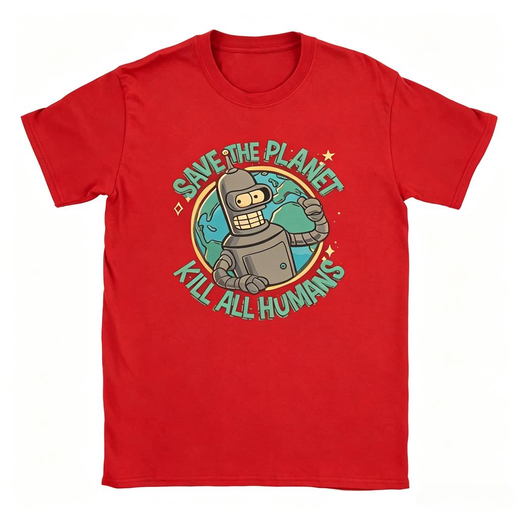 Salva il Pianeta Uccidi Tutti gli Umani T-shirt Unisex e da Donna Estate Maglietta Stampata Grafica YK Streetwear