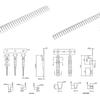 2.54mm Pitch 1 2 3 4 5 6Pin Housing Connector Dupont Wire Male Female Crimp Pins Adaptor Assortment Kit - DD