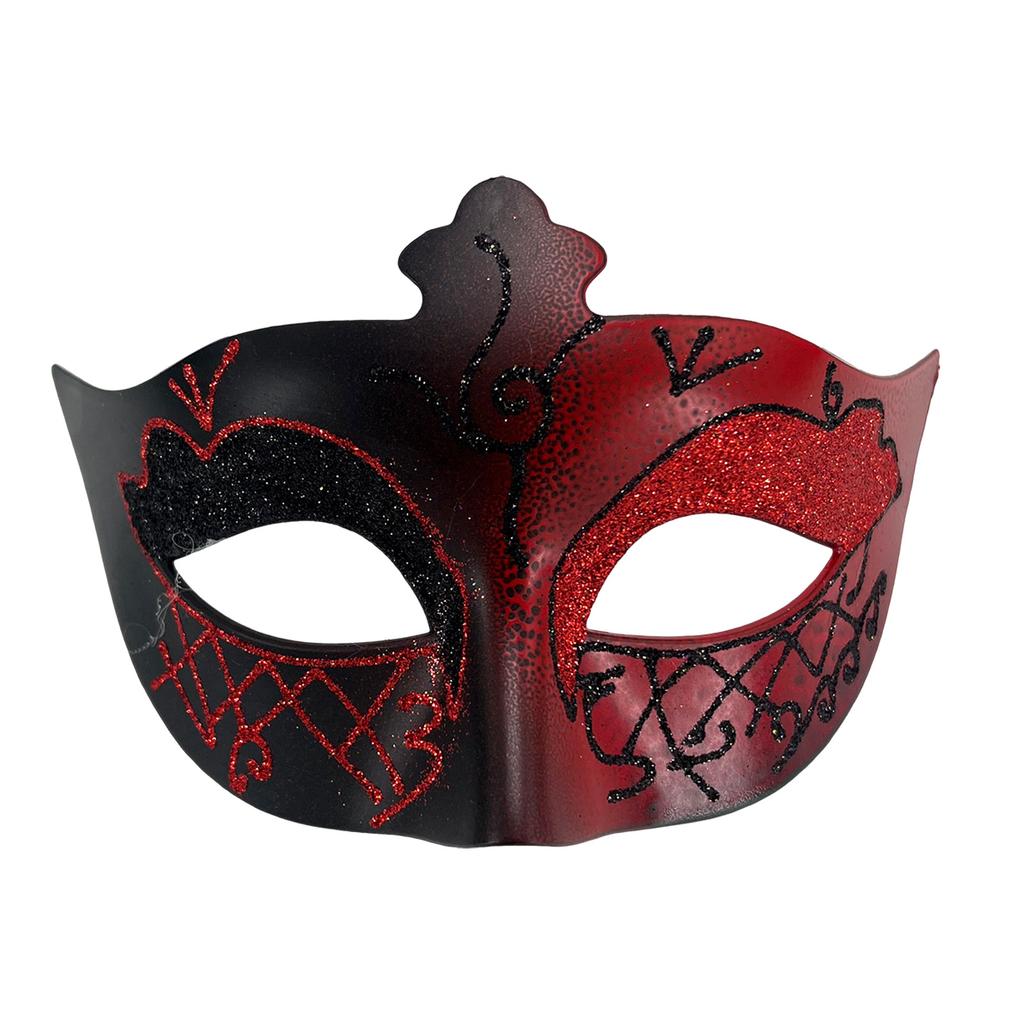 Roman Party Mask Glitter Masquerade Party Mask Glitter Hand-Painted Mask Comfortable For Themed Event Bar Event Venetian