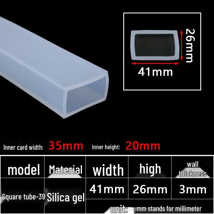 High-Temperature Resistant Silicone Square Tubing: Durable, Customizable, Aging-Resistant Rubber Sheath and Hollow Sealing Strip.