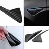 Black Carbon Fiber Style Side Camera Decoration Cover Trim For Tesla Model S X 3