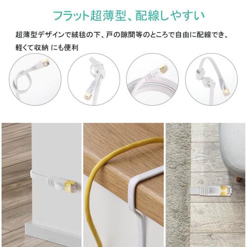 FOSTO Cat8 LAN Cable 3M Ultra High Speed ??40Gbps/2000MHz Category 8 Compliant Ethernet Cable Gap Wired Lan Cable Internet Flat Cable Shield RJ45 Conn