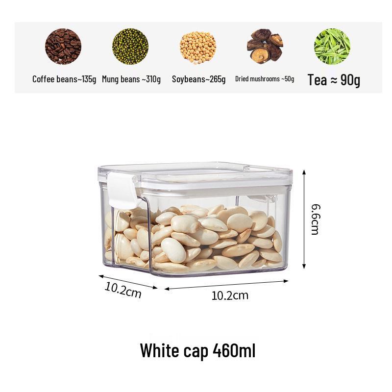Airtight Kitchen Cereal & Snack Storage Jars - Moisture-Proof Drawer Organizer for Dry Goods