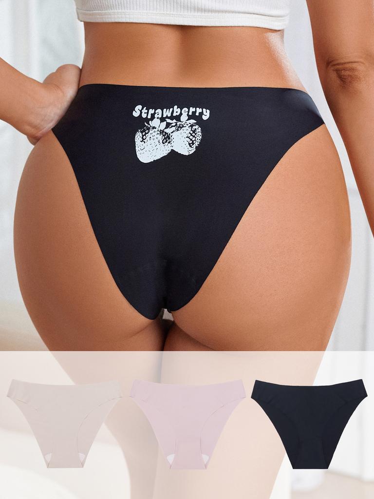 Panties seamless women's new breathable, cold and multi-colored hip-wrapped European and American low-waisted seamless women's briefs