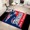Patriot Logo Print Area Rug - Soft, Washable Non-Slip Indoor Mat for Office Chairs, Living Room, Home Office Decorative Rug