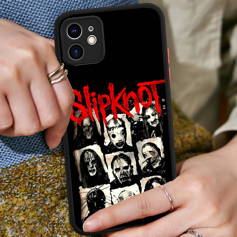 

Heavy Metal ROCK S-SlipknotS Matte Transparent Phone Cover For iPhone Case 16 15 14 13 12 11 Pro Max X XS Max Plus iphone X