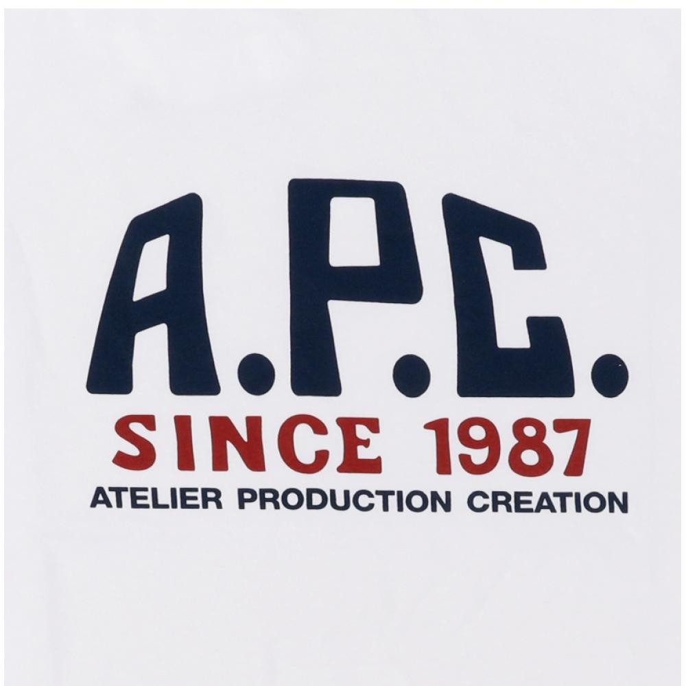 Apesse Cohbu M26442 Aab White Label Vintage Print Common Short Sleeve Tee