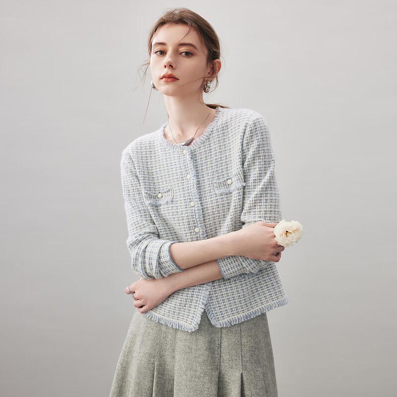 Kemeng Boka 2025 Women's Cashmere Round Neck Cardigan