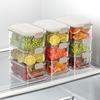 Stackable Spice Storage Boxes Plastic Seasoning Jar Multi-Layer Food Container Crisper Cereal Coffee Beans Sealed Organizers