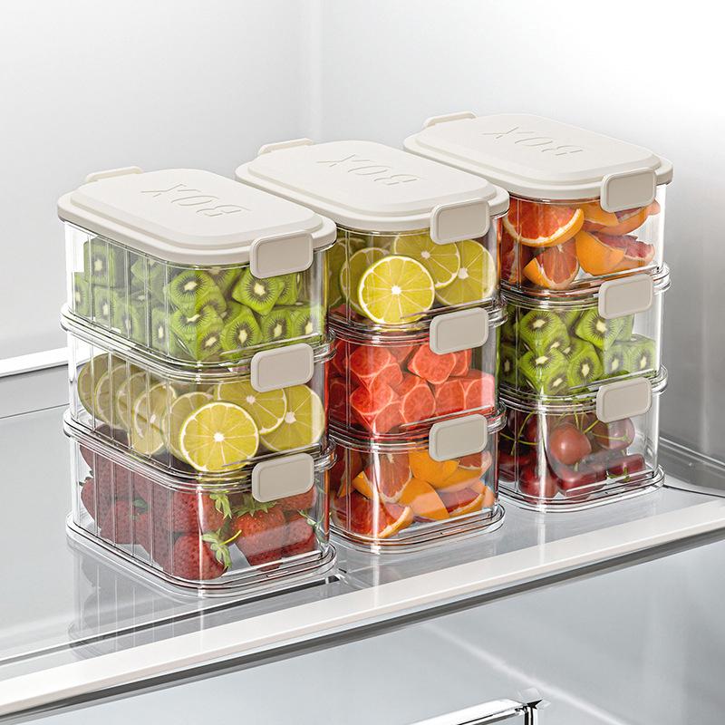 Stackable Spice Storage Boxes Plastic Seasoning Jar Multi-Layer Food Container Crisper Cereal Coffee Beans Sealed Organizers