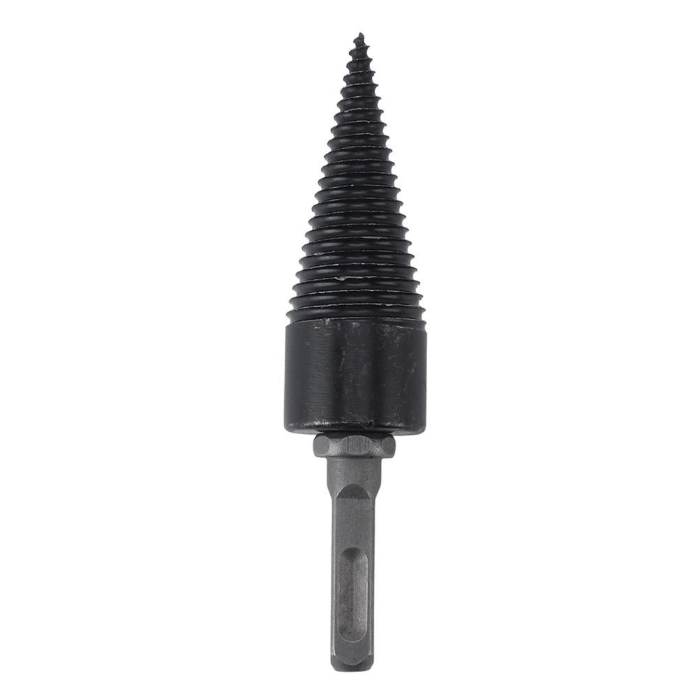 Schwarzer Brennholzspalter Hochkohlenstoffstahl Brennholzspalter Set Holzspaltkegel Bit