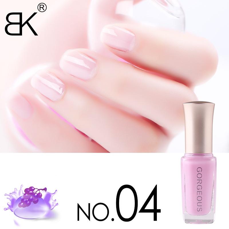 12 Colors 10ml Translucent Jelly Nail Polish Ice Transparent Candy Color Mild Net Red Nude Color Quick Drying Long-lasting