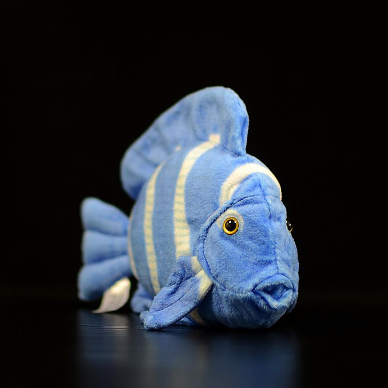 Pesce Chirurgo Blu Imperatore Pesce Angioletto Reale Pesce Farfalla a Quattro Bande Pesce Tropicale Pesce Farfalla a Banda di Rame Pesce Scat Maculato Peluche