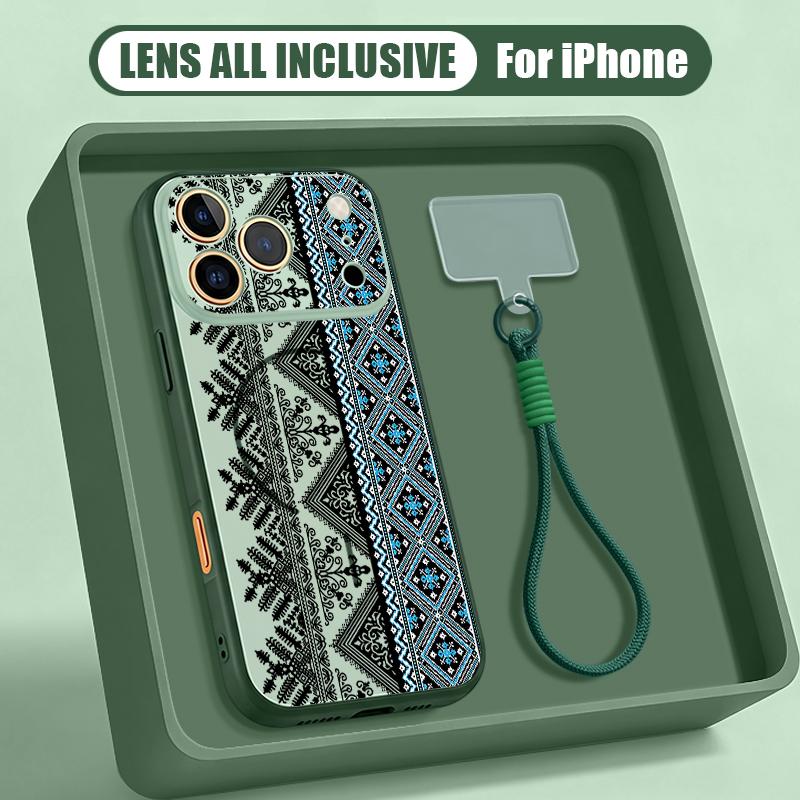 Vintage Mandala Floral Hand Strap Case For iPhone 17 Pro Max iPhone 16 15 14 13 Pro Max Magnetic For Magsafe Hybrid TPU+PC Matte Cover