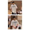 Men'S Trendy Letter Round Neck Printed Short Sleeved T-Shirt For Summer Ins Loose Casual Top