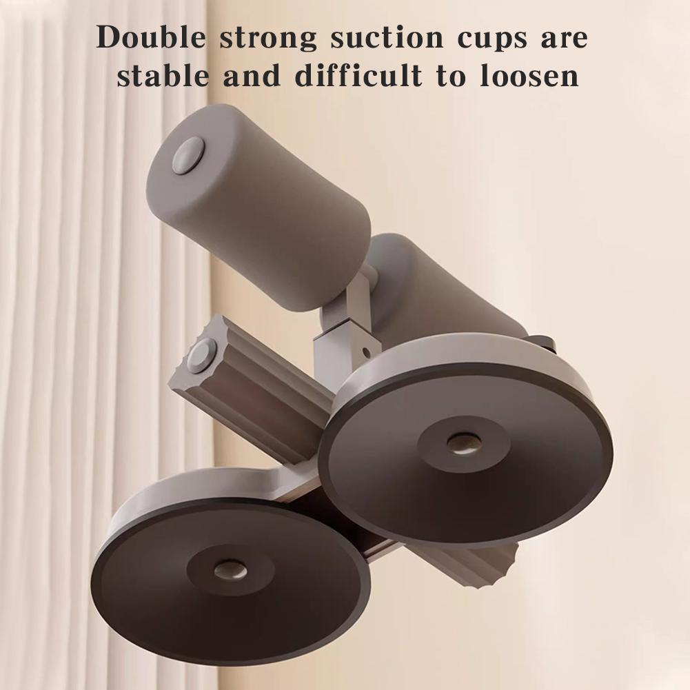 Sit Up Exercise Equipment with 2 Strong Suction Cups Adjustable Foot Holder Abs Master Assistant Device Portable Sit-up Aids