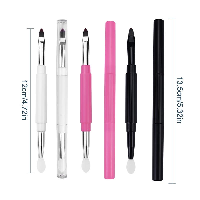 2 Head Multi-Use Silicone Lip Brush Beauty Lipstick Lipgloss Applicator Makeup Organizer Tool Cosmetic Spatula Brush