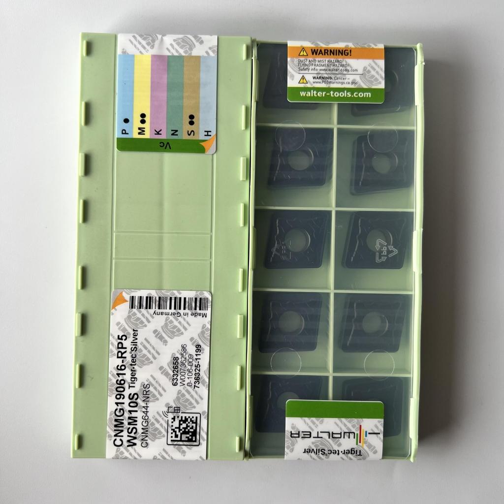 WALTER / CNMG190616-RP5 WSM10S / Carbide CNC Blade 10 Pcs