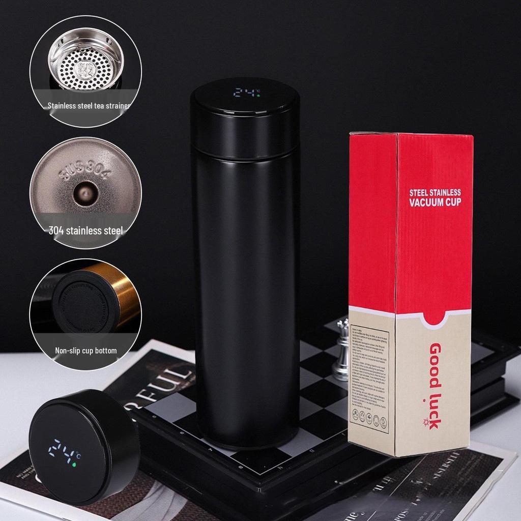 Smart Temp Stainless Steel Insulated Cup with Digital Display - Custom Logo Business Gift