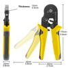 Ferrule Crimper Tool, WOZOBUY Ratchet Crimping Tool Kit-Wire Stripper / Crimper Plier ,or Plier Set with Connectors