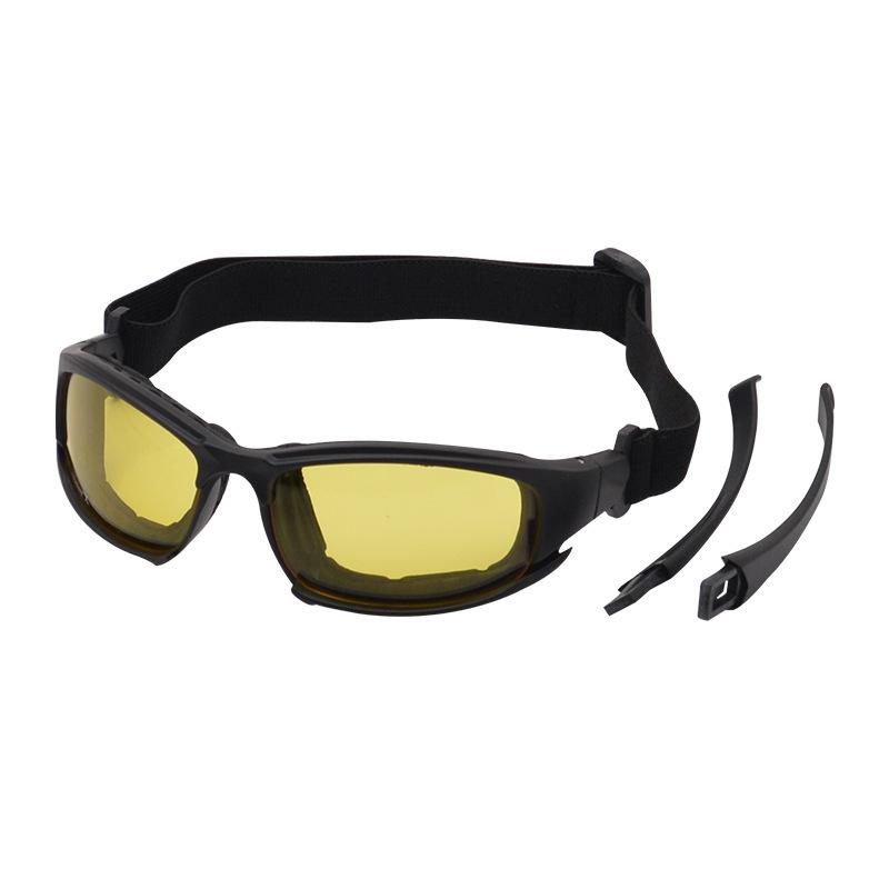 

Sports windproof glasses, cycling goggles, running glasses, outdoor sports circular mountain bike sunglasses жёлтый