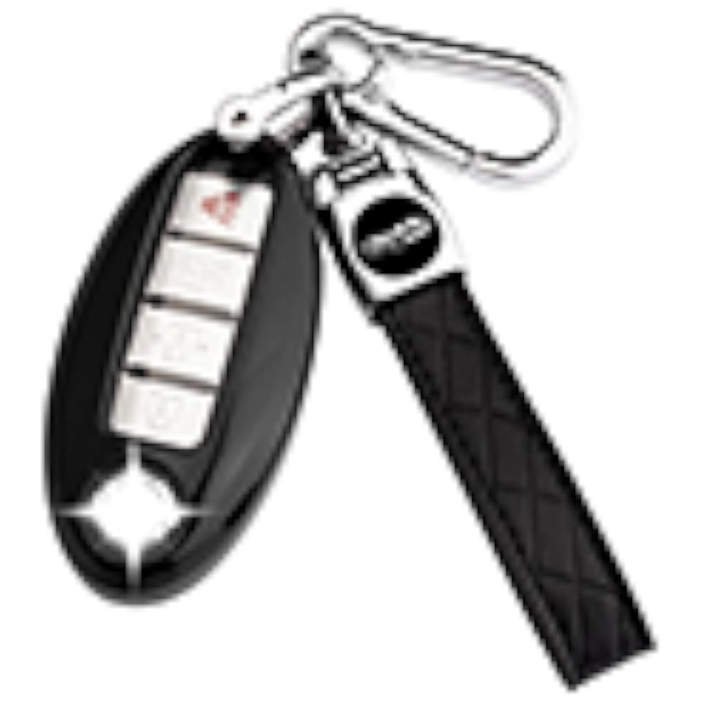 Nissan Schlüsselanhänger, weiches TPU Schlüsselgehäuse, vollständig geschützt Altima Rogue Maxima Sentra Infiniti Armada Limousine 3 4 5 Tasten Clip