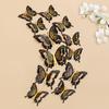 3D Realistic Double-Layer Butterfly Wall Stickers for Home Décor