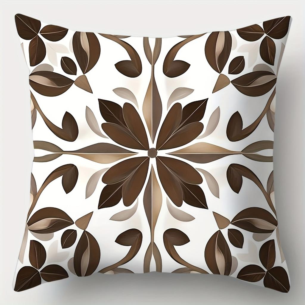 4Pcs Set, Sofa Pillowcase, Simple Pillowcase, 17.7"*17.7", Single-Sided Printing, Home Decoration, Sofa Waist Cushion Cover, Pil