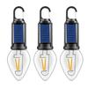 1/2/3/4Pcs Solar Rechargeable Camping Light 3 Modes Adjustable Portable Outdoor Hiking Emergency Tent Hanging LED Bulb Lamp