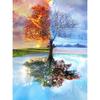 DIY Scenic 5D Diamond Painting Full Round Drill Tree Diamond Embroidery Cross Stitch Mosaic Cross Stitch Wall Art Home Decor
