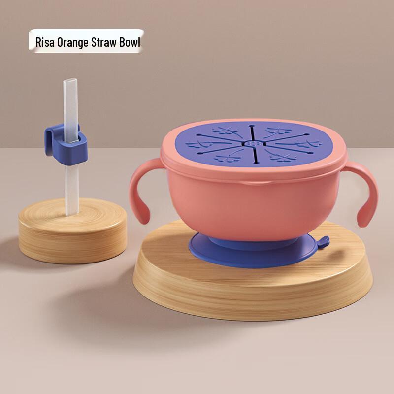 OJW 3-in-1 Baby Feeding Suction Bowl with Straw