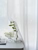 Solid Color Perforated Trylene Semi-Blackout Voile Curtain for Living Room or Balcony
