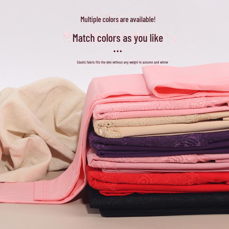 Women's Pure Cotton Lace Thermal Underwear Set - Autumn/Winter Long Sleeve & Bottoms