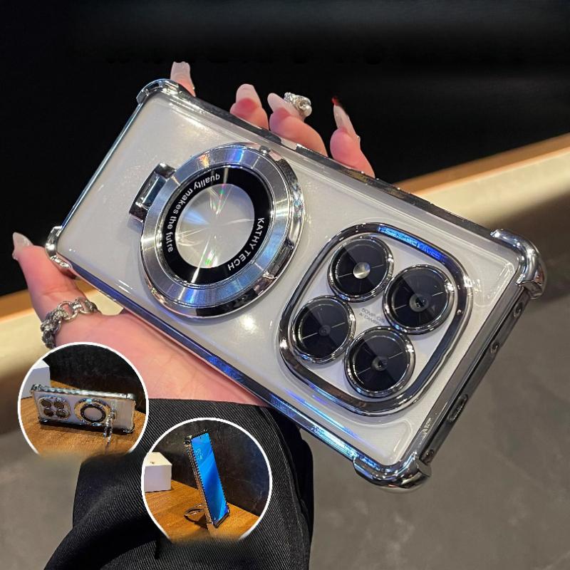 For Infinix Note50Pro Deksel Luksus Plating Stativ Støtsikkert Gjennomsiktig Deksel For lnfinix Hot50ProPlus 50i 40Pro 50S smart10 9 8 SPARKGo